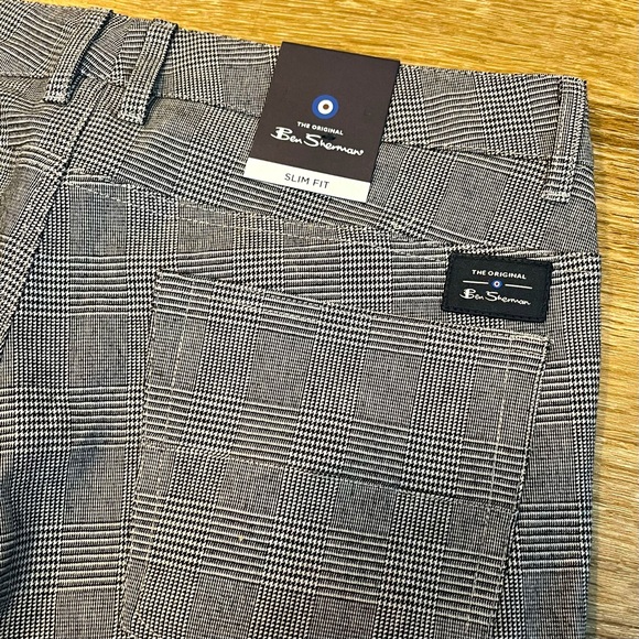 Ben Sherman grey plaid pants size 30x30 - Picture 6 of 8